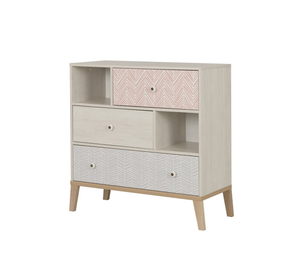 Commode 3 tiroirs 2 niches