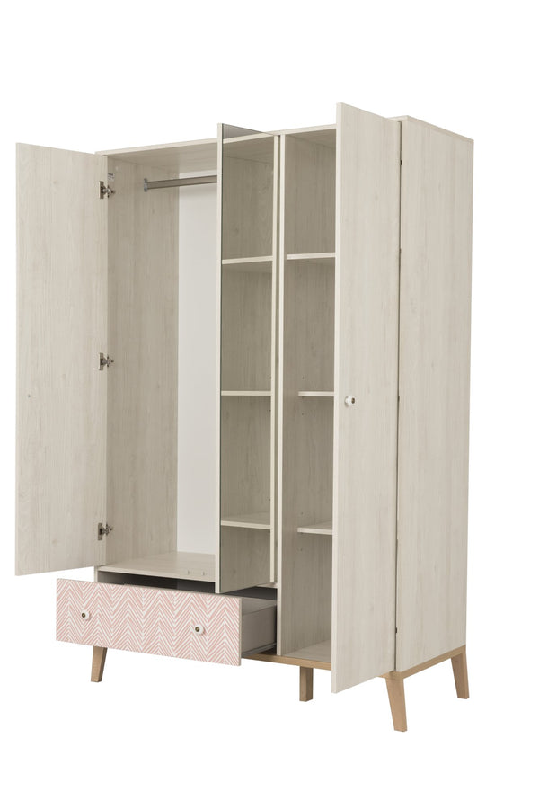 Armoire 3 portes 1 tiroir