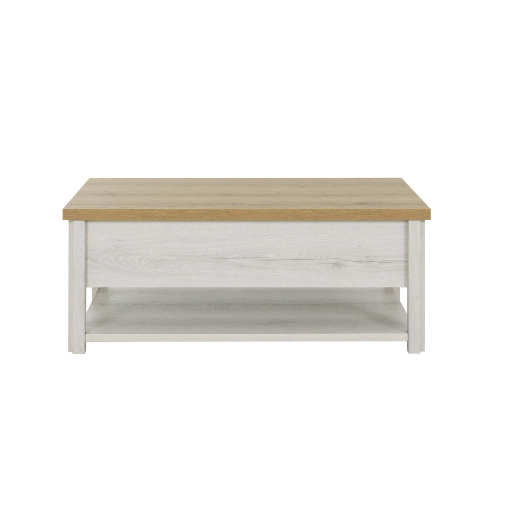 Table basse plateau relevant
