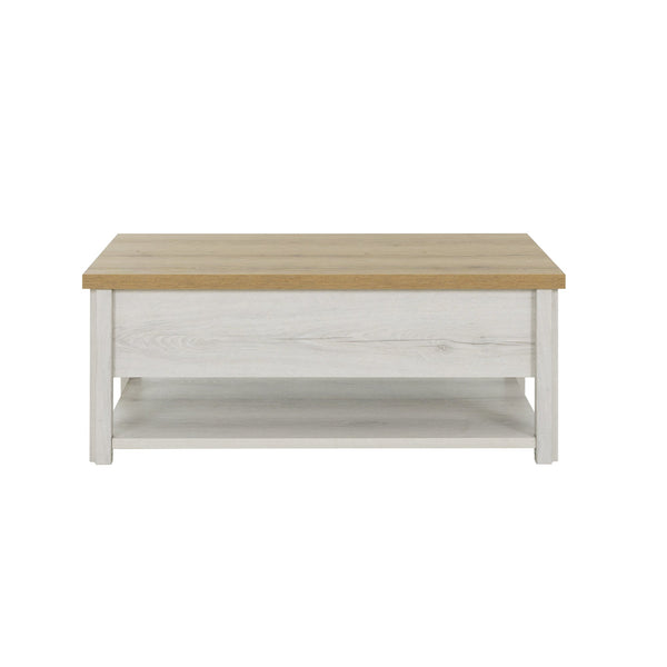 Table basse plateau relevant