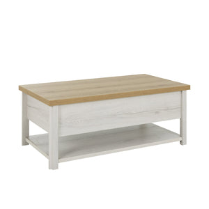 Table basse plateau relevant