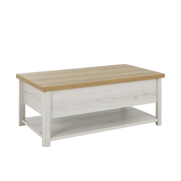 Table basse plateau relevant