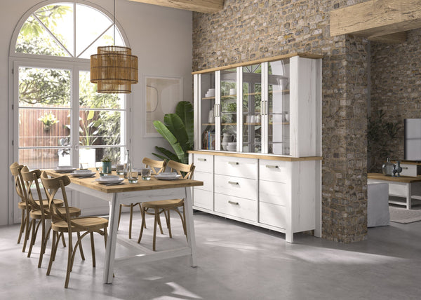 Surmeuble 4 portes vitrées pour buffet