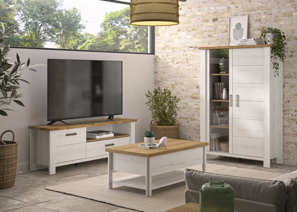 Meuble TV 1 porte 1 tiroir 1 niche