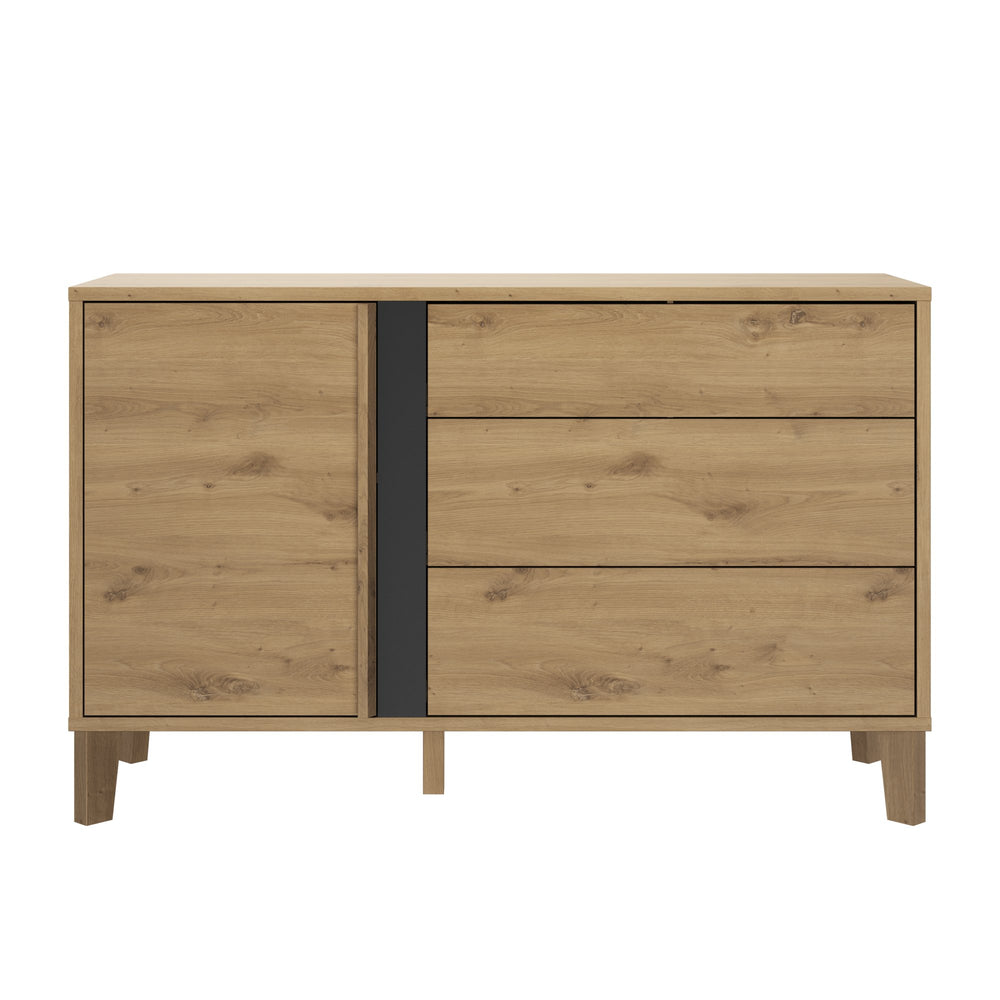 Commode 1 porte 3 tiroirs