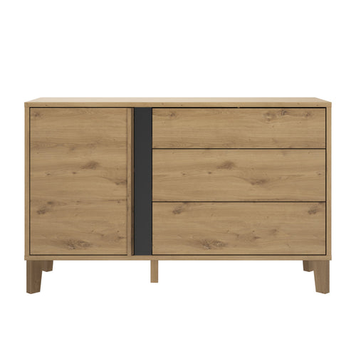 Commode 1 porte 3 tiroirs