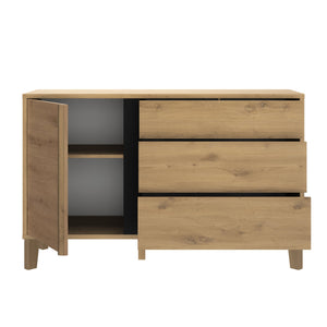 Commode 1 porte 3 tiroirs