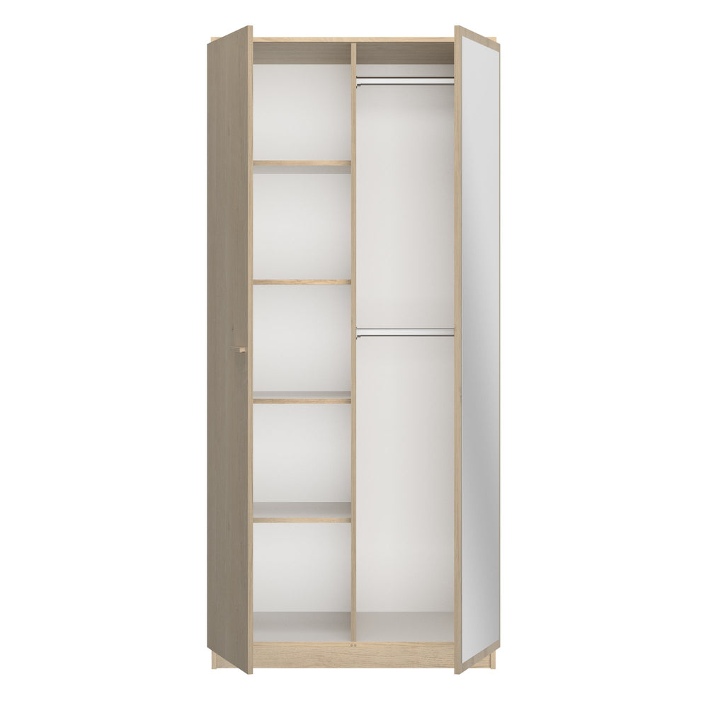 Armoire 2 portes 1 miroir