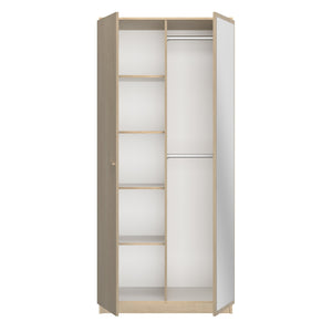 Armoire 2 portes 1 miroir