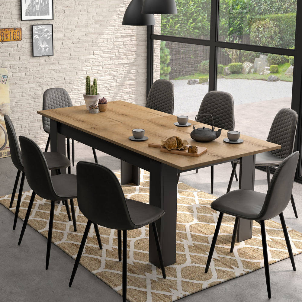 Table rectangulaire 1 allonge MANCHESTER