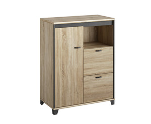 Rangement 1 porte 2 tiroirs