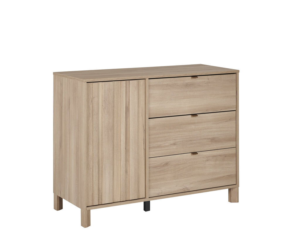 Commode 1 porte 3 tiroirs
