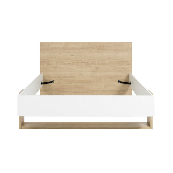 Lit 90x200 finition bois et blanc - ARIA