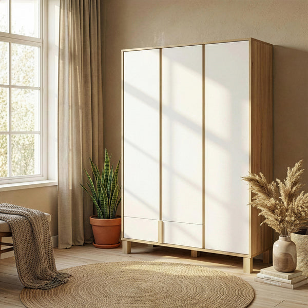 Armoire 3 portes 1 tiroir