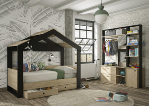 Option 2 tiroirs pour lit cabane