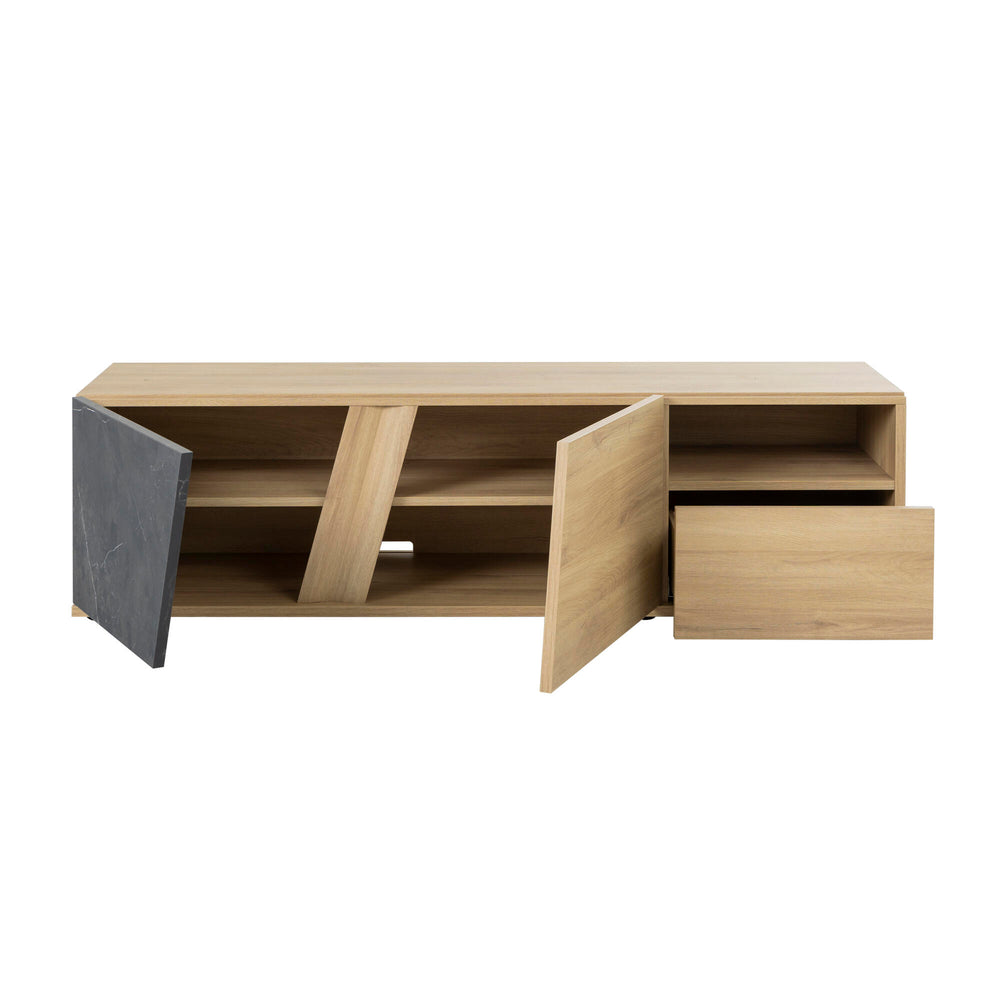 Meuble TV 2 portes 1 tiroir