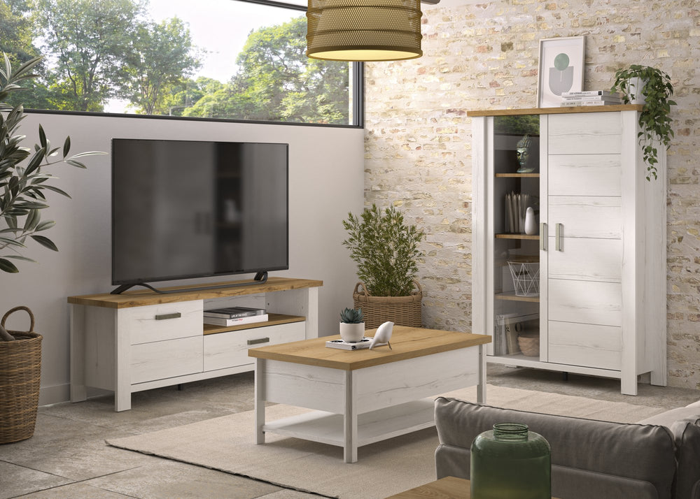 Meuble TV 1 porte 1 tiroir 1 niche
