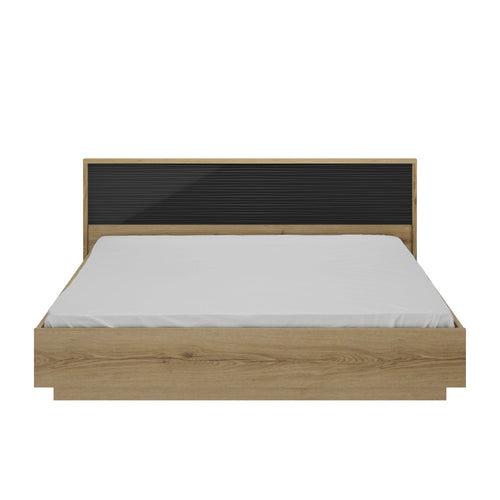 Lit 180x200 Finition bois et noir - OTELLO