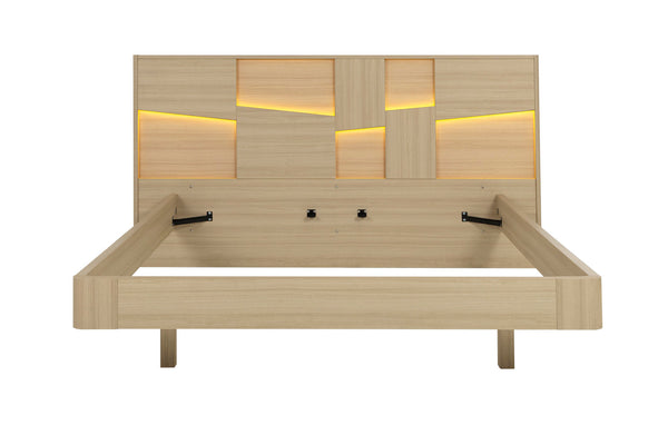 Lit 180x200 finition bois - SILVA