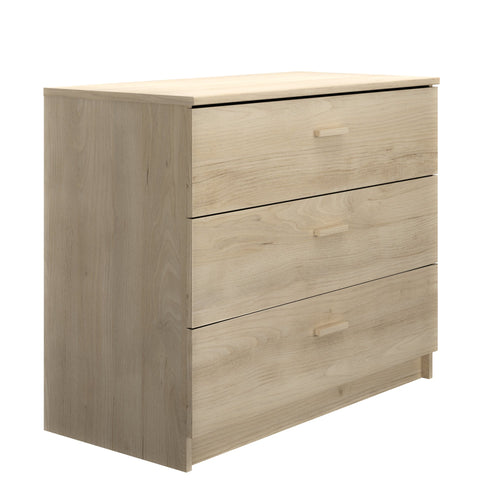 Commode 3 tiroirs L92 cm finition bois - TULLE