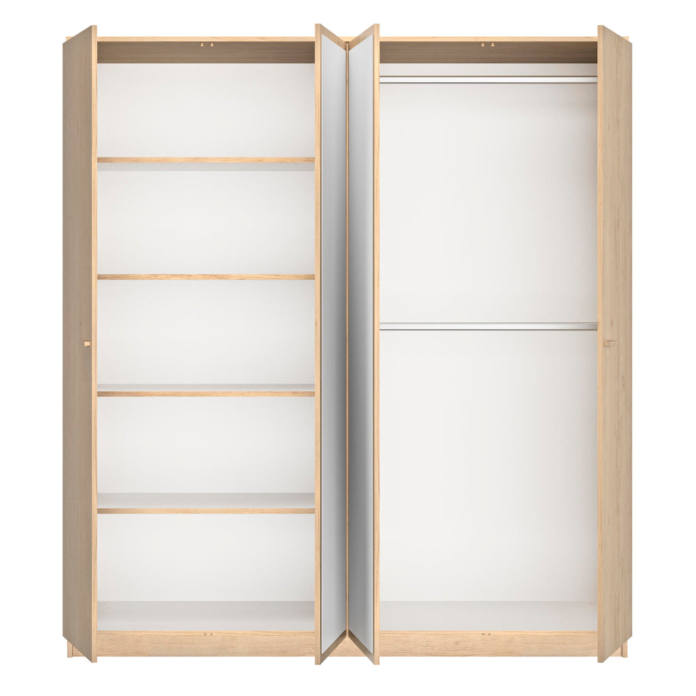 Armoire 4 portes 2 miroirs