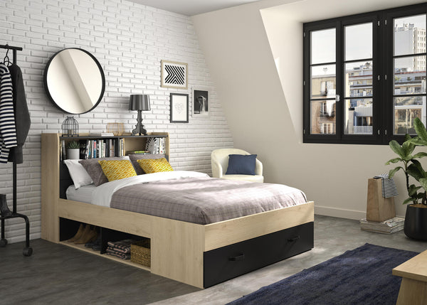 Lit rangement SABIA 140x190cm