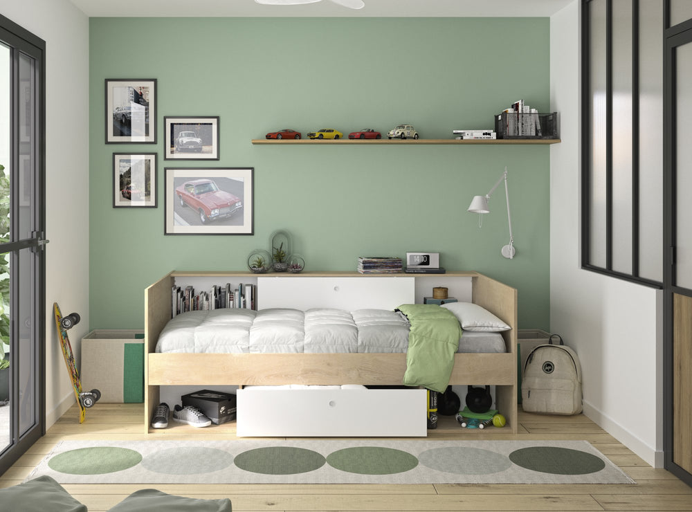 Lit rangement ALICIA 90x200cm