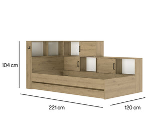 Lit rangement ERWAN 90x200cm