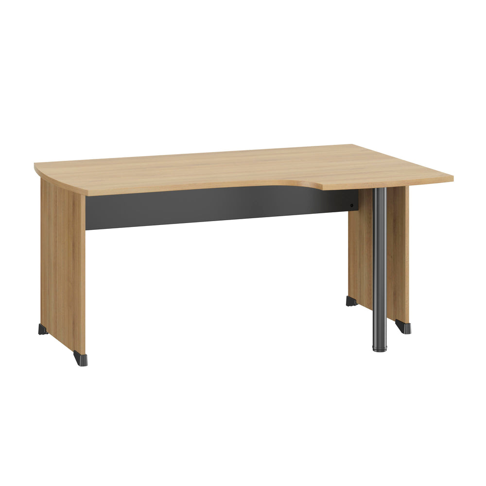 Plan Compact 90° droite pieds panneaux L160